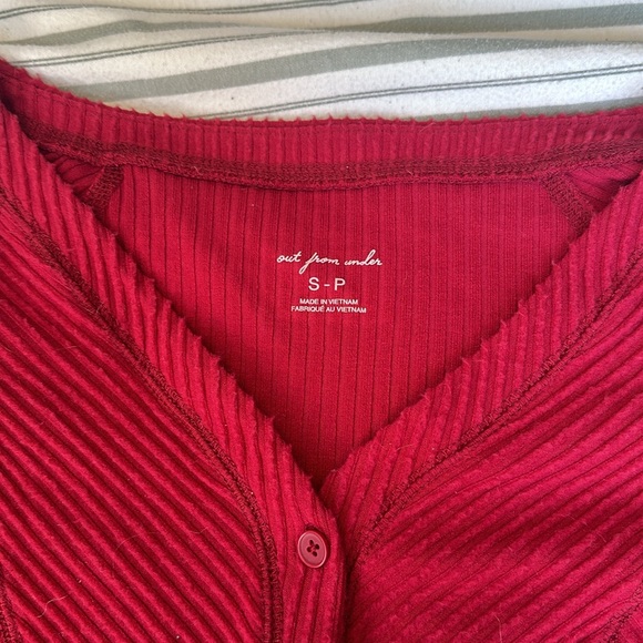 Urban Outfitters Red Out From Under Long Sleeve - Picture 2 of 3